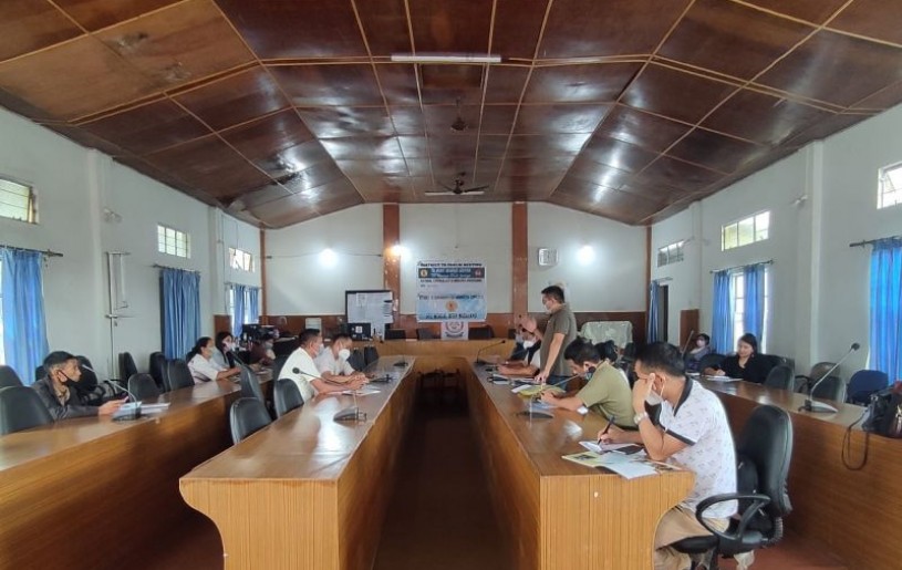 Dr Akum Jamir, District TB Officer speaking at the TB Forum meeting held at the DC conference hall, Wokha on September 8.